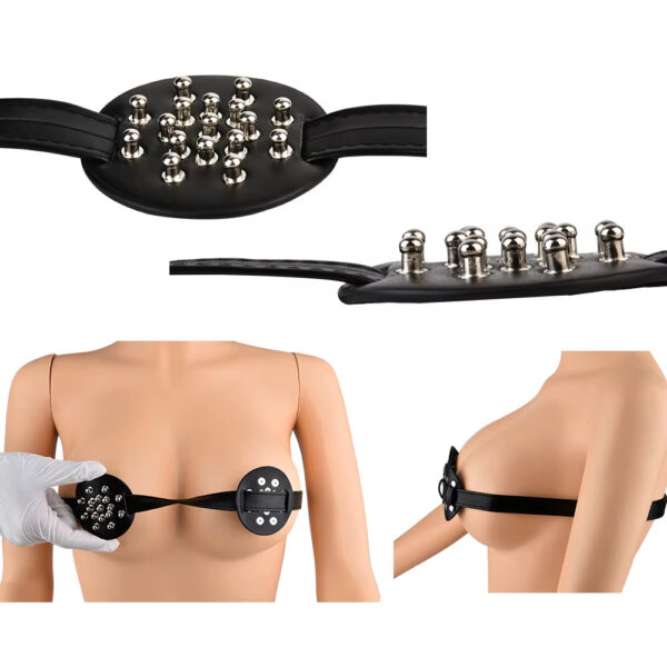 Breast Binder & Nipple Clamp Harness for intimate wellness