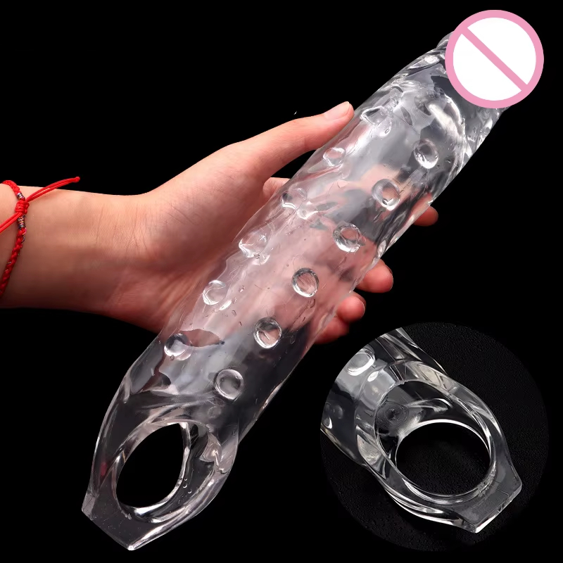 28cm Big Penis Sleeve Extender for Men – Increase Size & Delay Ejaculation