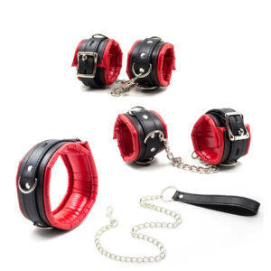 Soft Bondage Restraints Handcuffs Collar Cuffs Set for Couples