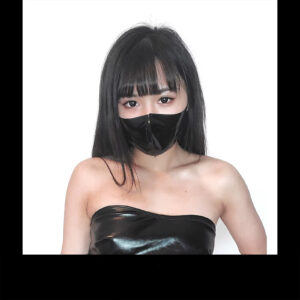 Leather 3D Mouth Mask Latex Fetish Choking Mask for Roleplay and Intimacy