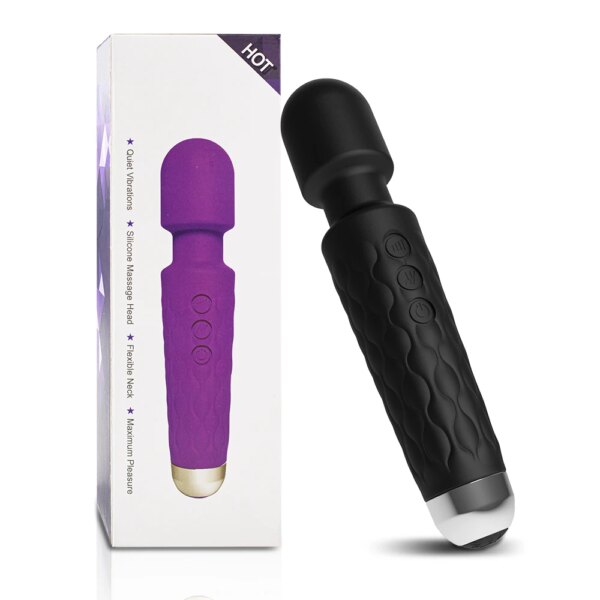 Powerful Vibrating AV Wand Clitoris Stimulator for Women – sleek silicone massager for G-spot and clitoral pleasure
