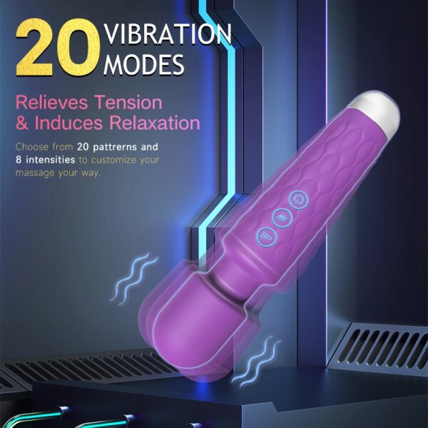 Powerful Vibrating AV Wand Clitoris Stimulator for Women – sleek silicone massager for G-spot and clitoral pleasure
