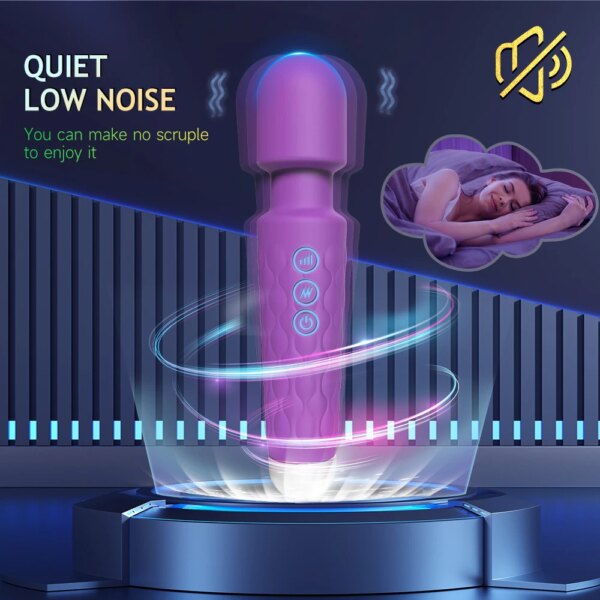 Powerful Vibrating AV Wand Clitoris Stimulator for Women – sleek silicone massager for G-spot and clitoral pleasure