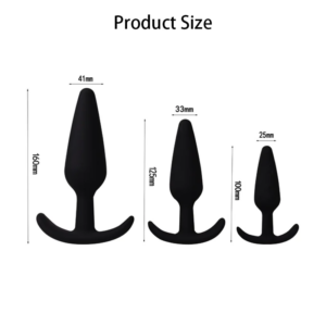 Prostate Massager Silicone Anal Plug Trainer Set