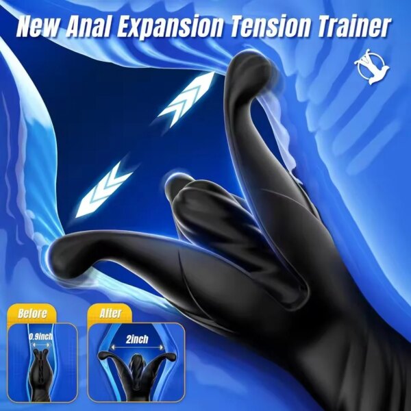 Male Sex Toys Prostate Massager Anal Vibrator for Men – 9 Modes Plug