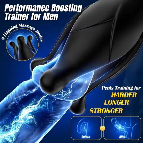 Male Sex Toys Prostate Massager Anal Vibrator for Men – 9 Modes Plug