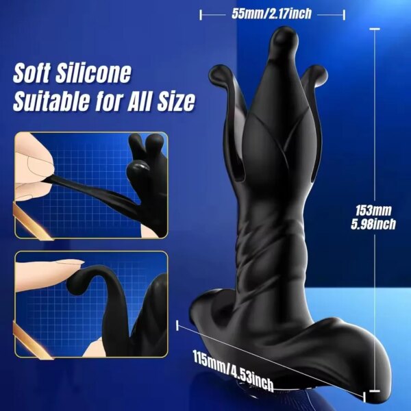 Male Sex Toys Prostate Massager Anal Vibrator for Men – 9 Modes Plug
