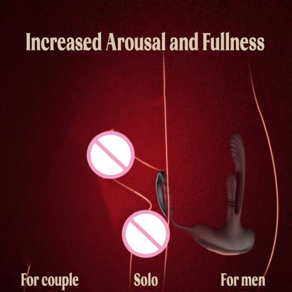 Anal Vibrator Prostate Massager with Cock Ring – Wellness & Intimacy Device