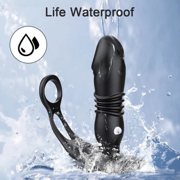 Thrusting Butt Plug Prostate Massager for Men – APP Controlled Anal Vibrator
