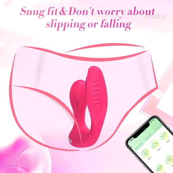 2 in 1 Anal Plug & Vagina Vibrator for Couples – Body-Safe Dual Stimulation Toy