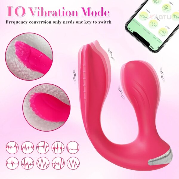 2 in 1 Anal Plug & Vagina Vibrator for Couples – Body-Safe Dual Stimulation Toy