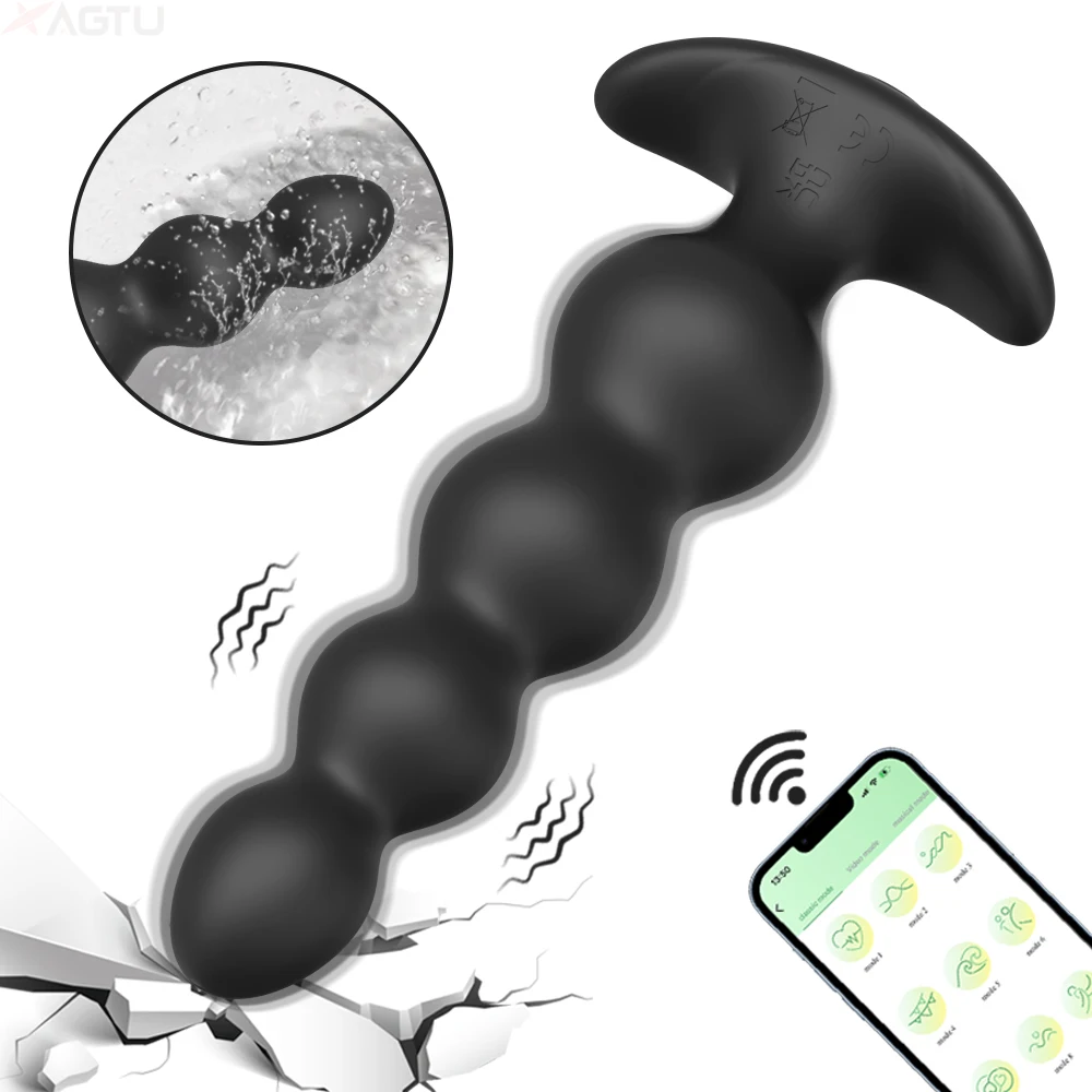 Wireless APP Anal Vibrator Prostate Massager Plug for men and women – intimate wellness and self-care device.