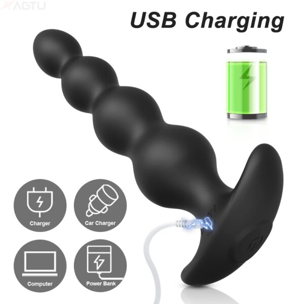 Wireless APP Anal Vibrator Prostate Massager Plug for men and women – intimate wellness and self-care device.