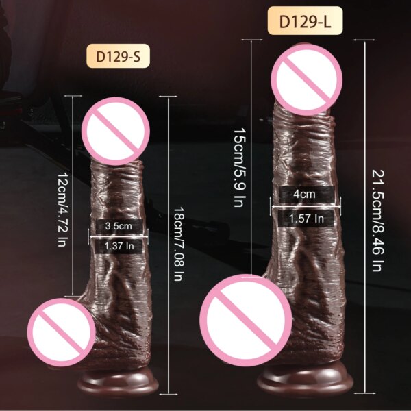 Realistic Dildo with sliding skin for women and couples