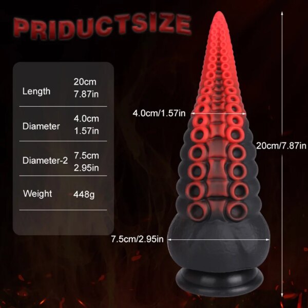 Animal Tentacle Silicone Anal Plug – Soft Body-Safe Silicone with Suction Base