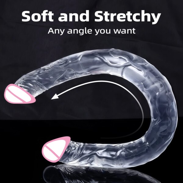 Three Sizes U Shape Dildos Soft Jelly G-Spot Massager for Women’s Intimacy and Self-Care