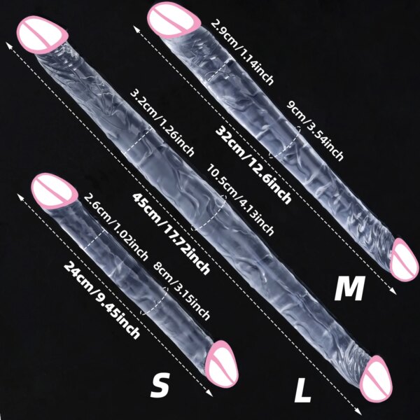 Three Sizes U Shape Dildos Soft Jelly G-Spot Massager for Women’s Intimacy and Self-Care