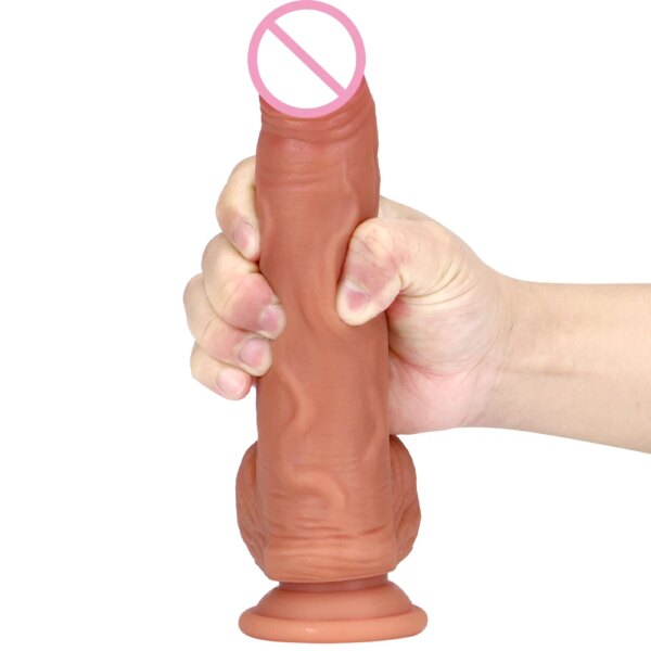 Realistic Dildo Dick 8 Inch silicone soft beginner toy for intimate wellness