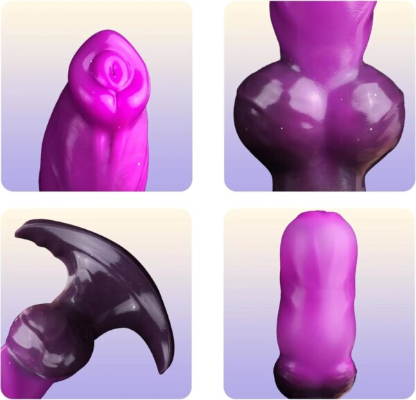 Monster Fantasy Inflatable Tail Plug with Knot Design for intimate wellness