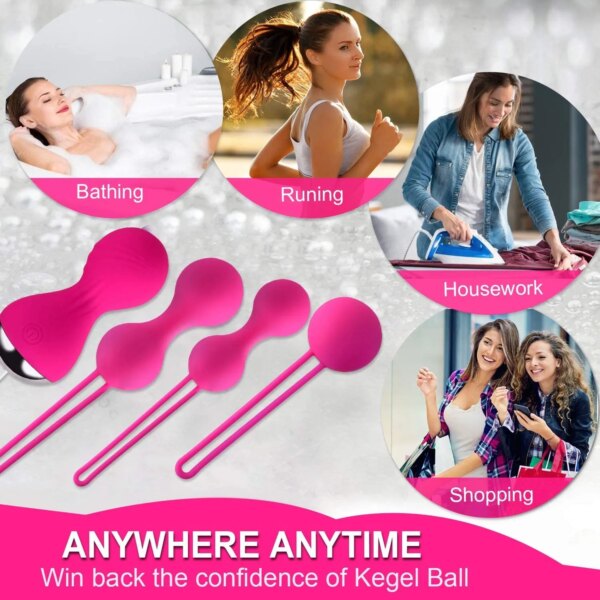 Kegel Vagina Balls Vibrator Wireless Remote Silicone for women’s wellness and pelvic exercise