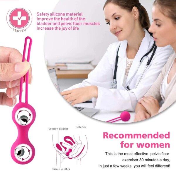 Kegel Vagina Balls Vibrator Wireless Remote Silicone for women’s wellness and pelvic exercise
