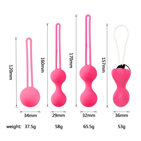 Kegel Vagina Balls Vibrator Wireless Remote Silicone for women’s wellness and pelvic exercise