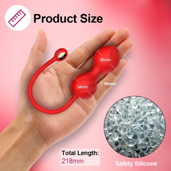 Wireless App Vagina Balls Vibrator Trainer for pelvic floor and intimate wellness