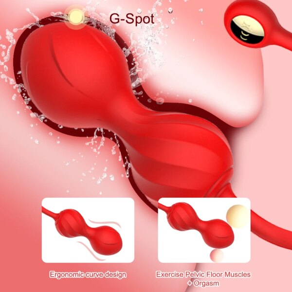 Wireless App Vagina Balls Vibrator Trainer for pelvic floor and intimate wellness