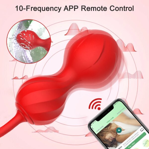 Wireless App Vagina Balls Vibrator Trainer for pelvic floor and intimate wellness