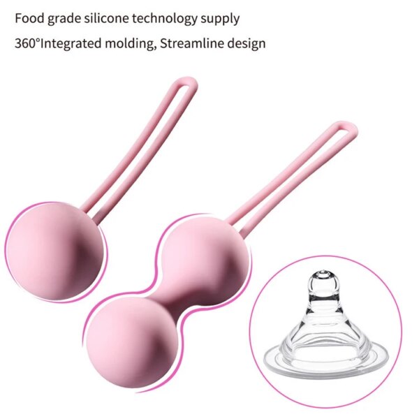 Medical silicone Kegel balls – Safe Ben Wa ball for women’s tightening exercises