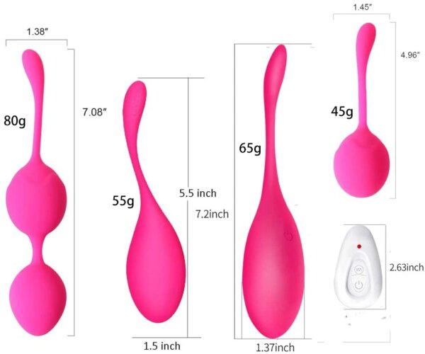 Kegel Balls Vibrator Silicone Ben Wa Ball with wireless control for pelvic wellness