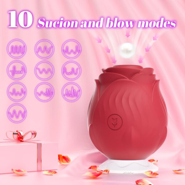 Powerful Sucking Vibrator – Rose Clit Stimulator for Women’s Intimate Wellness