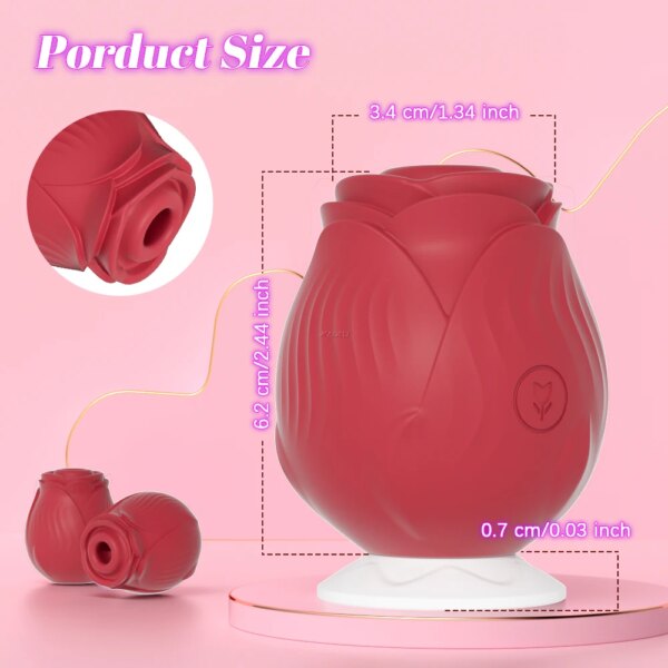 Powerful Sucking Vibrator – Rose Clit Stimulator for Women’s Intimate Wellness