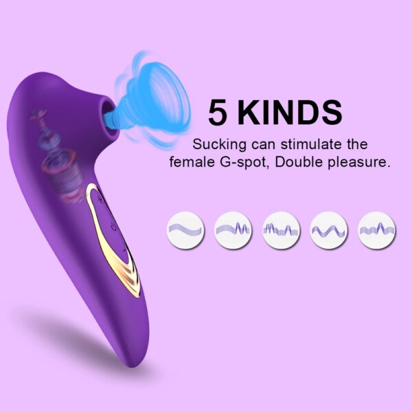 Clitoral Sucker Vibrator G Spot Nipple Stimulator for Women