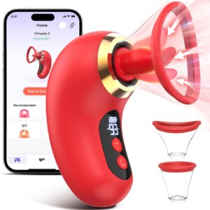 APP Control Clitoral Sucker Vibrator Tongue Licking Nipple Massager for Women
