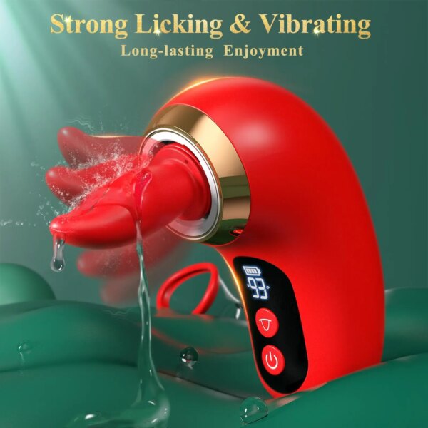 APP Control Clitoral Sucker Vibrator Tongue Licking Nipple Massager for Women