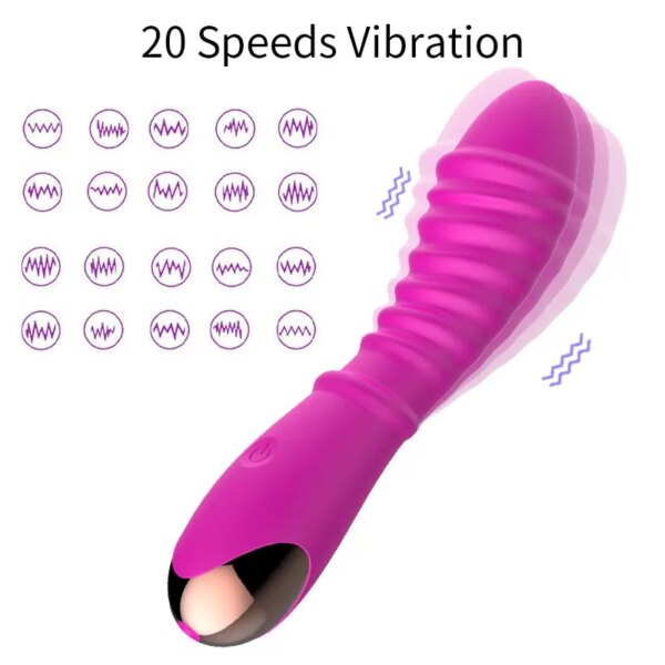 Silicone G Spot Vibrator for Women – waterproof, 20-speed clitoris massager