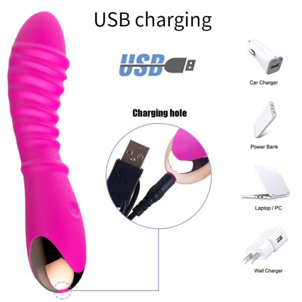 Silicone G Spot Vibrator for Women – waterproof, 20-speed clitoris massager