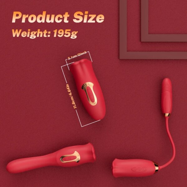 G Spot & clit vibrator stimulator sex toys for women, ergonomic design, tongue licking and sucking functions