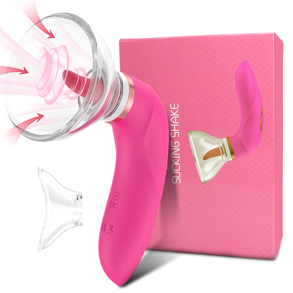 Clit Sucker Nipple Vibrator – tongue licking clitoris stimulator for women