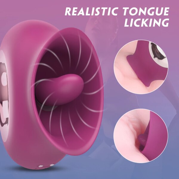 9-Mode Tongue Licking Nipple & Vagina Massager for women – self-care wellness toy