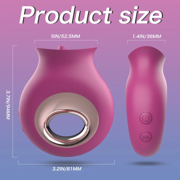 9-Mode Tongue Licking Nipple & Vagina Massager for women – self-care wellness toy