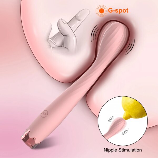 8 Seconds G-Spot Vibrator – Finger-Shaped Clitoris and Nipple Stimulator for Women