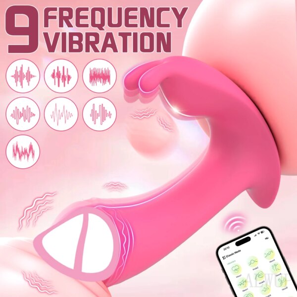 Wearable Dildo Vibrator APP Control for Women – discreet clitoris and G-spot stimulator for intimacy and wellness