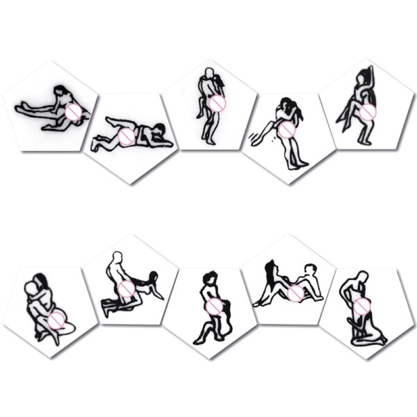 12-Sided Adult Sex Dice – Erotic Love Posture Game for Couples