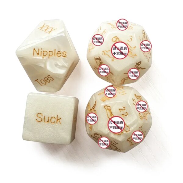 4 Pcs Sex Dice Adult Game Set – Couples Sexy Game Cubes