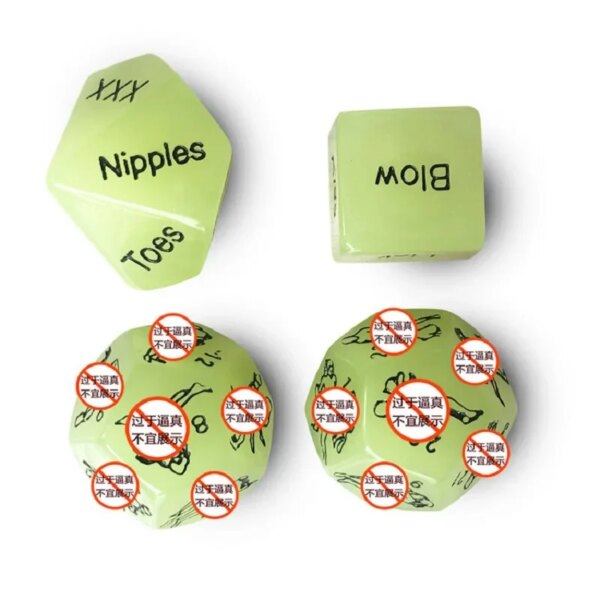 4 Pcs Sex Dice Adult Game Set – Couples Sexy Game Cubes