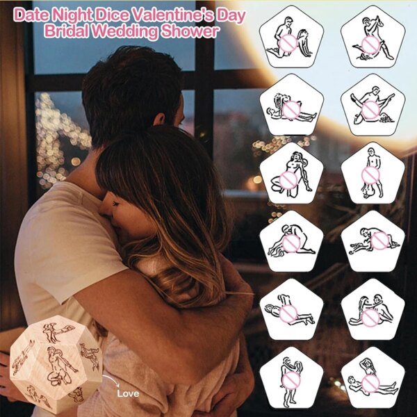 Sexy 12-Sided Sex Dice – Erotic Couple Game Toy