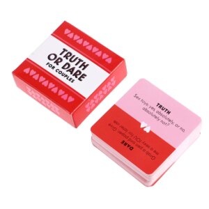 Truth or Dare Couples Card Game – 51 Questions and Challenges for Couples Date Night