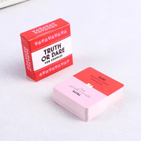 Truth or Dare Couples Card Game – 51 Questions and Challenges for Couples Date Night